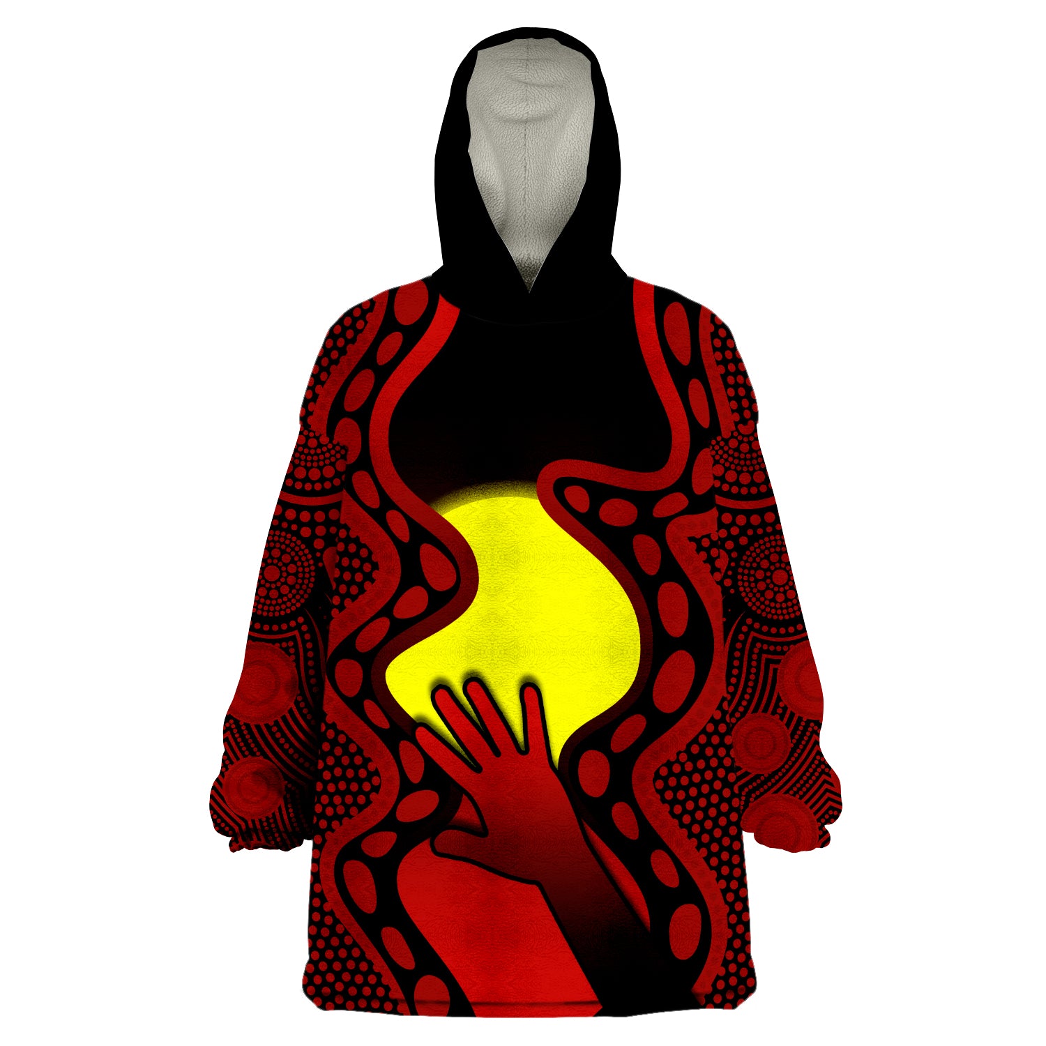 (Custom Personalised) Aboriginal Australians Simple But Significant Wearable Blanket Hoodie - Vibe Hoodie Shop