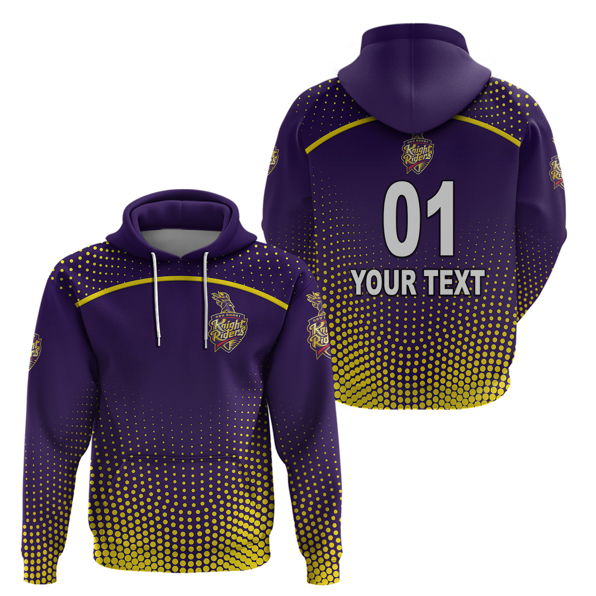 (Custom Personalised) Abu Dhabi Knight Riders ILT20 ADKR Cricket Original Style Hoodie LT8 - Vibe Hoodie Shop