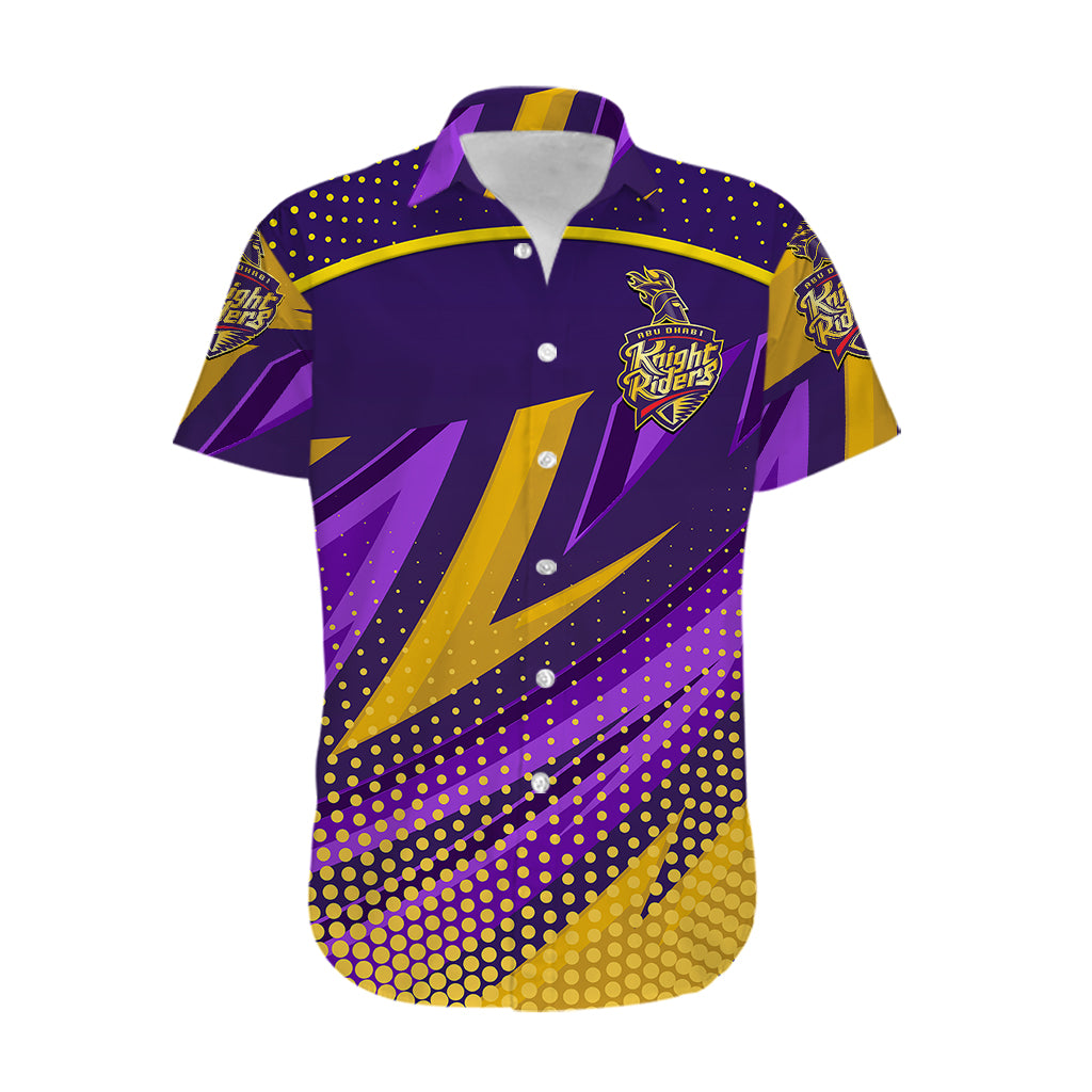 (Custom Personalised) Abu Dhabi Knight Riders ILT20 ADKR Cricket Fancy Style Hawaiian Shirt - Vibe Hoodie Shop