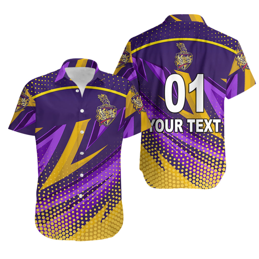 (Custom Personalised) Abu Dhabi Knight Riders ILT20 ADKR Cricket Fancy Style Hawaiian Shirt - Vibe Hoodie Shop