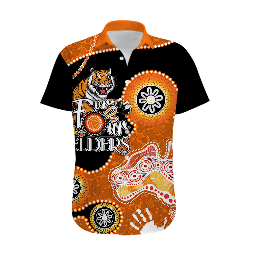 Personalised NAIDOC Week 2023 NRL Tigers For Our Elders Hawaiian Shirt - Vibe Hoodie Shop