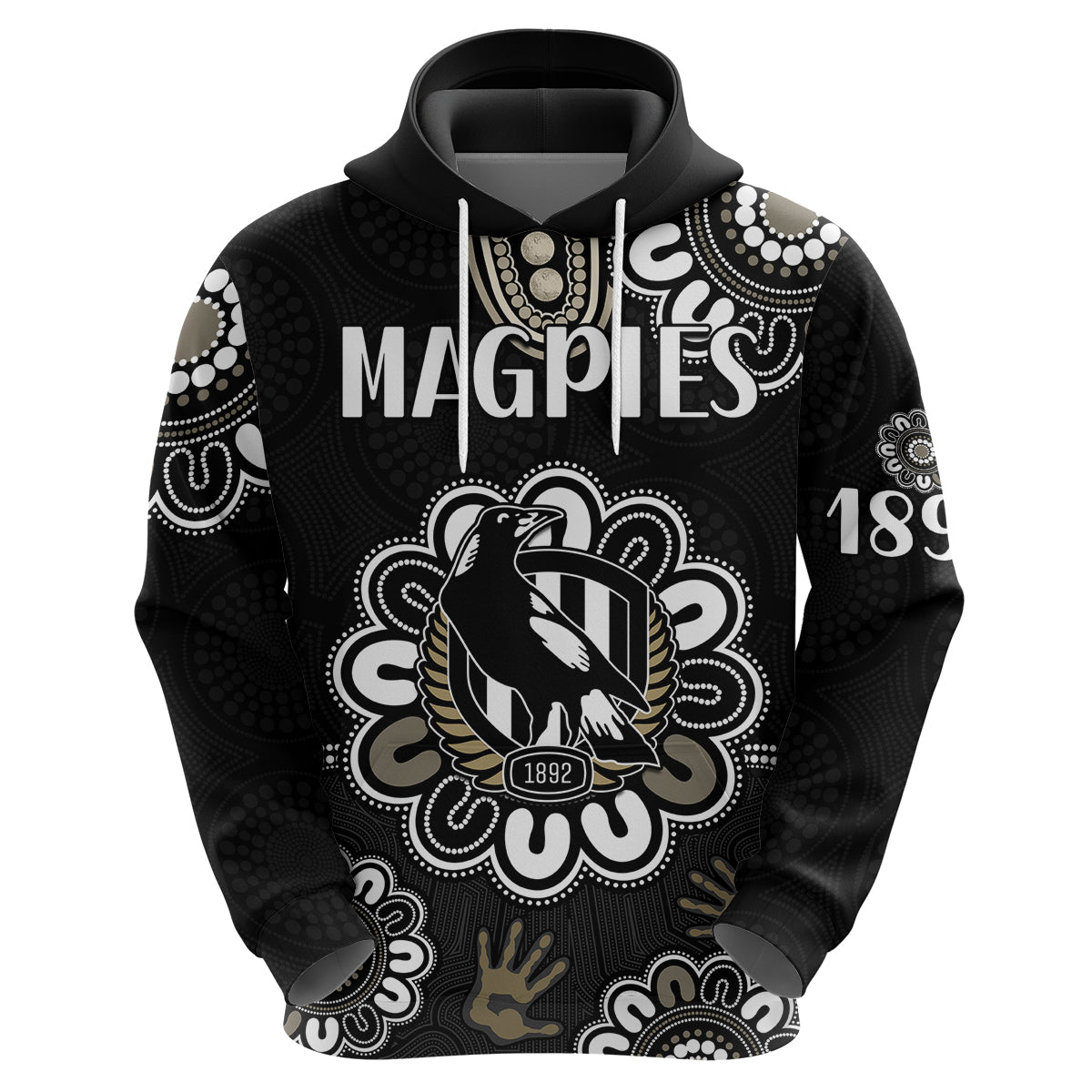 (Custom Personalised) AFL Collingwood Magpies Football Magpies 1892 Hoodie LT9 - Vibe Hoodie Shop