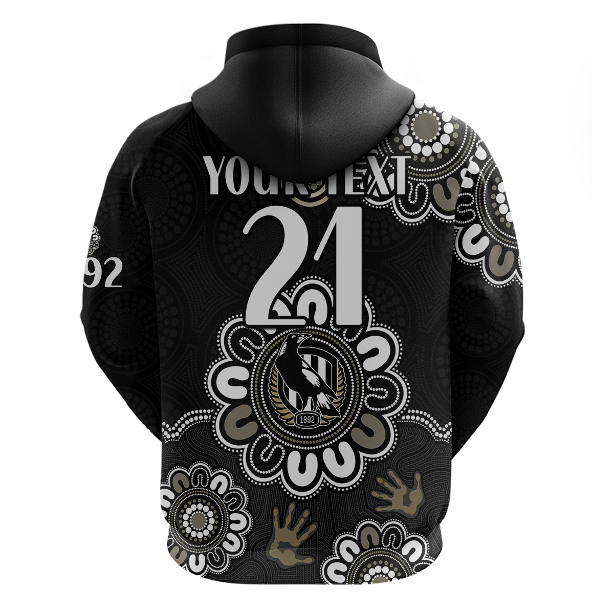 (Custom Personalised) AFL Collingwood Magpies Football Magpies 1892 Hoodie LT9 - Vibe Hoodie Shop