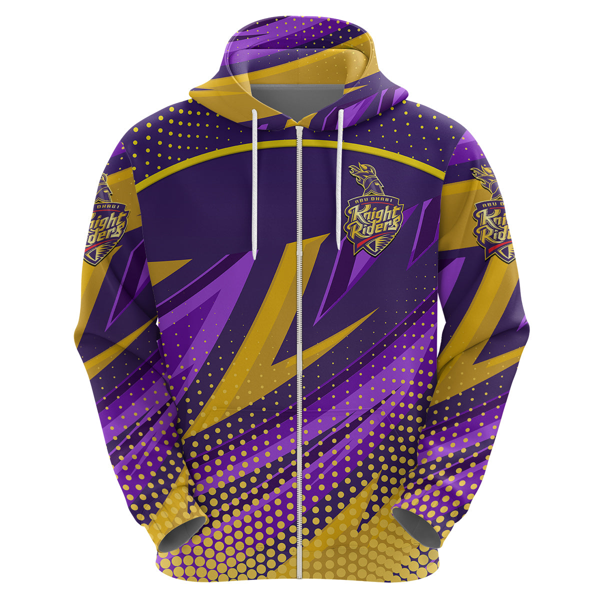 (Custom Personalised) Abu Dhabi Knight Riders ILT20 ADKR Cricket Fancy Style Hoodie LT8 - Vibe Hoodie Shop