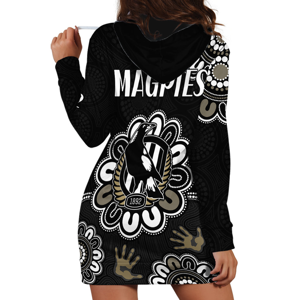 AFL Collingwood Magpies Football Magpies 1892 Hoodie Dress - Vibe Hoodie Shop