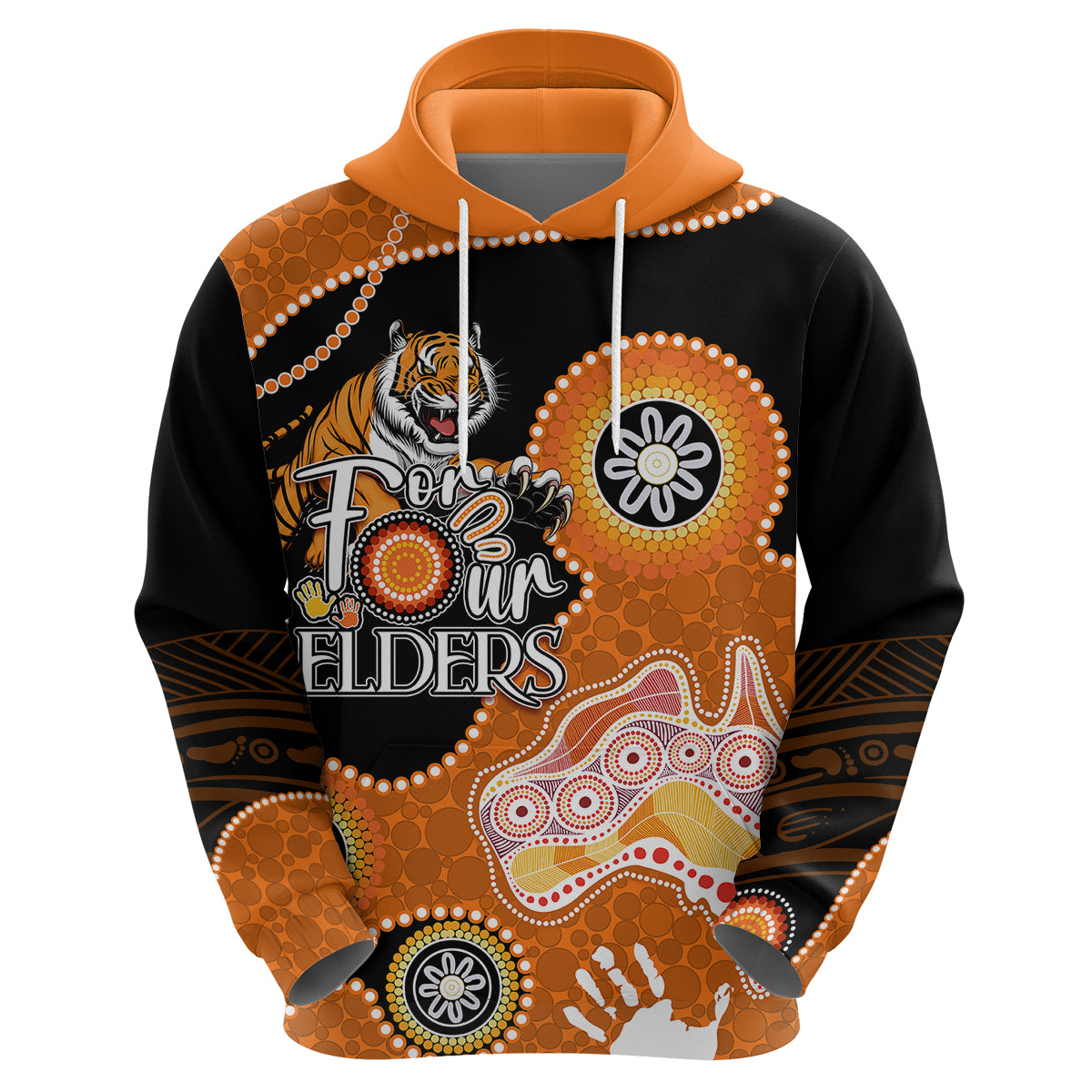 Personalised NAIDOC Week 2023 NRL Tigers For Our Elders Hoodie LT7 - Vibe Hoodie Shop