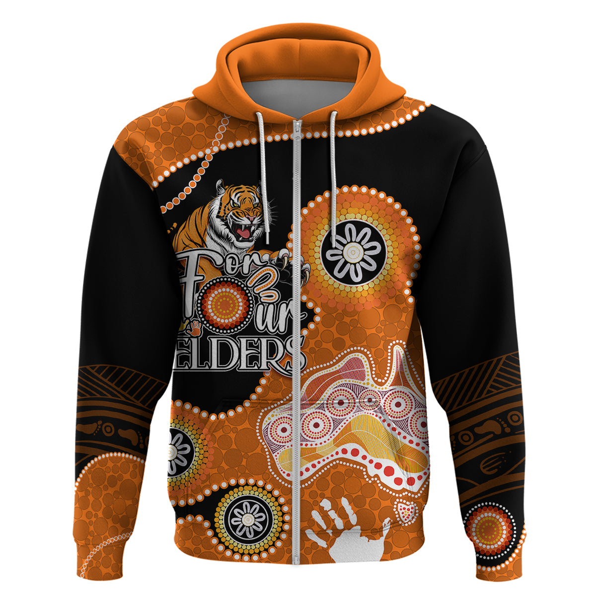 Personalised NAIDOC Week 2023 NRL Tigers For Our Elders Hoodie LT7 - Vibe Hoodie Shop