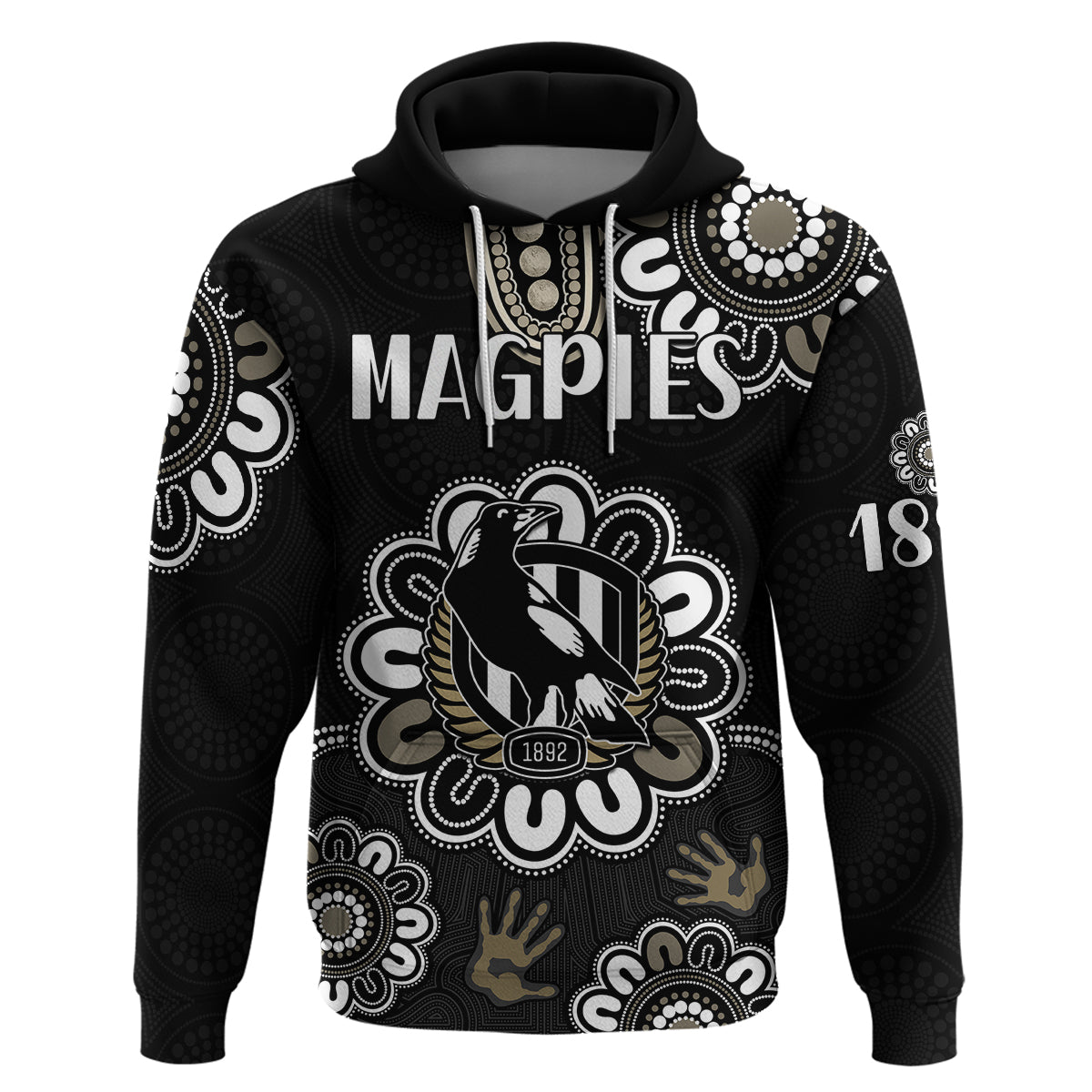 AFL Collingwood Magpies Football Magpies 1892 Hoodie LT9 - Vibe Hoodie Shop