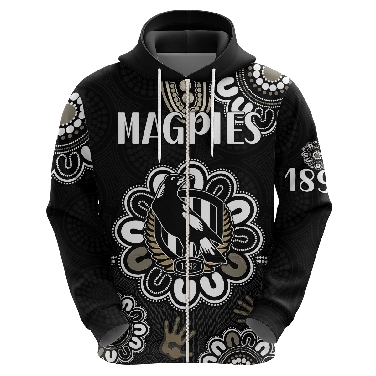 AFL Collingwood Magpies Football Magpies 1892 Hoodie LT9 - Vibe Hoodie Shop