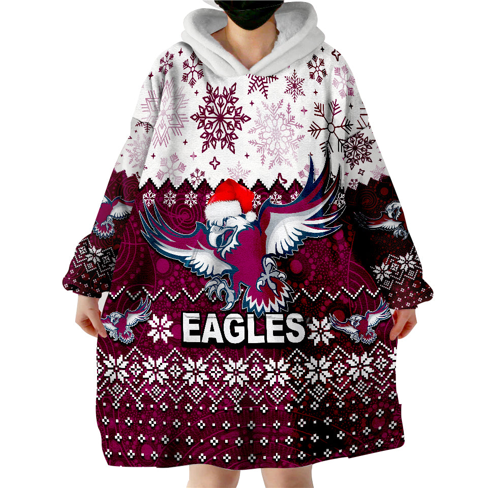 Eagles Rugby Christmas 2022 Wearable Blanket Hoodie - Vibe Hoodie Shop