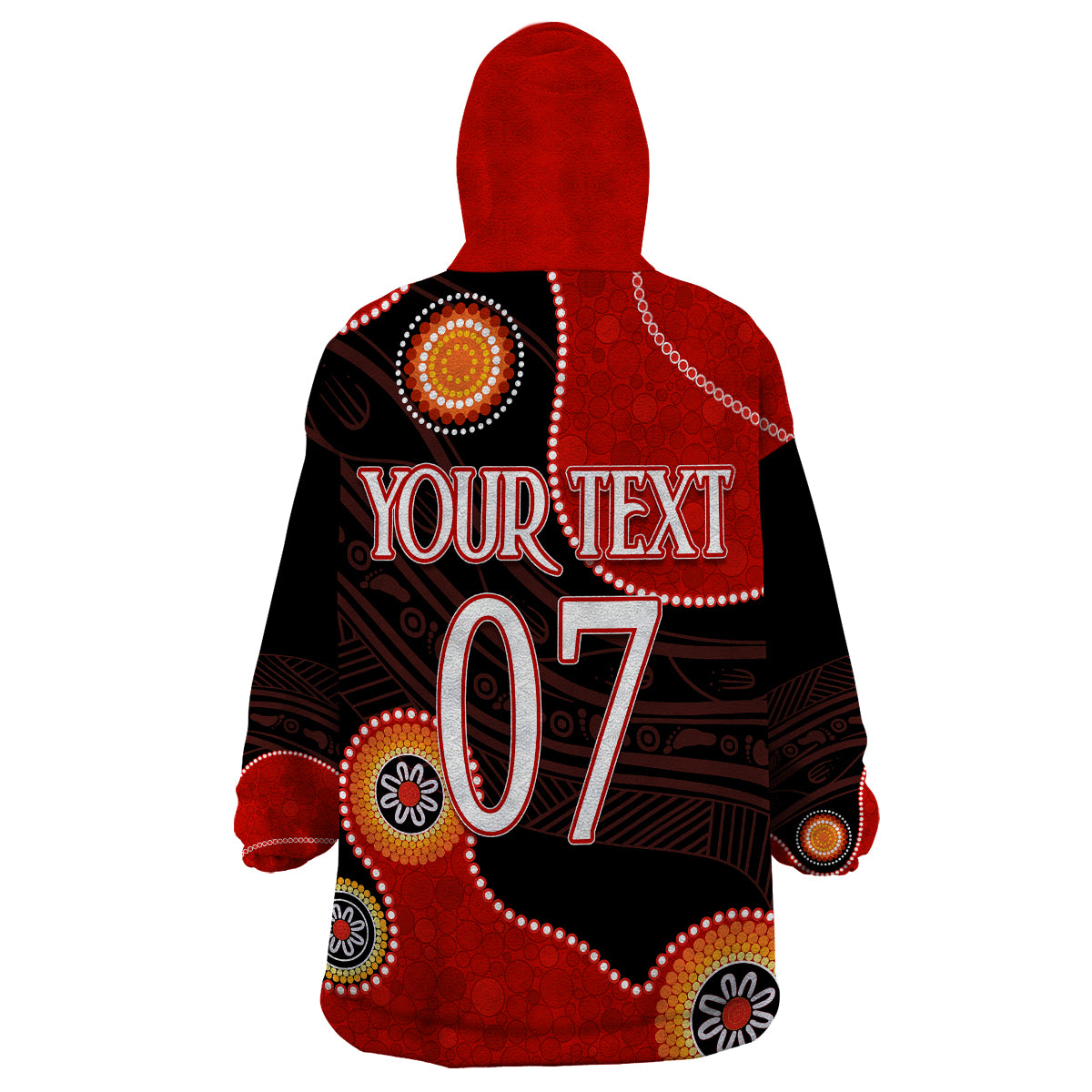 Personalised NAIDOC Week 2023 NRL Dragons For Our Elders Wearable Blanket Hoodie - Vibe Hoodie Shop