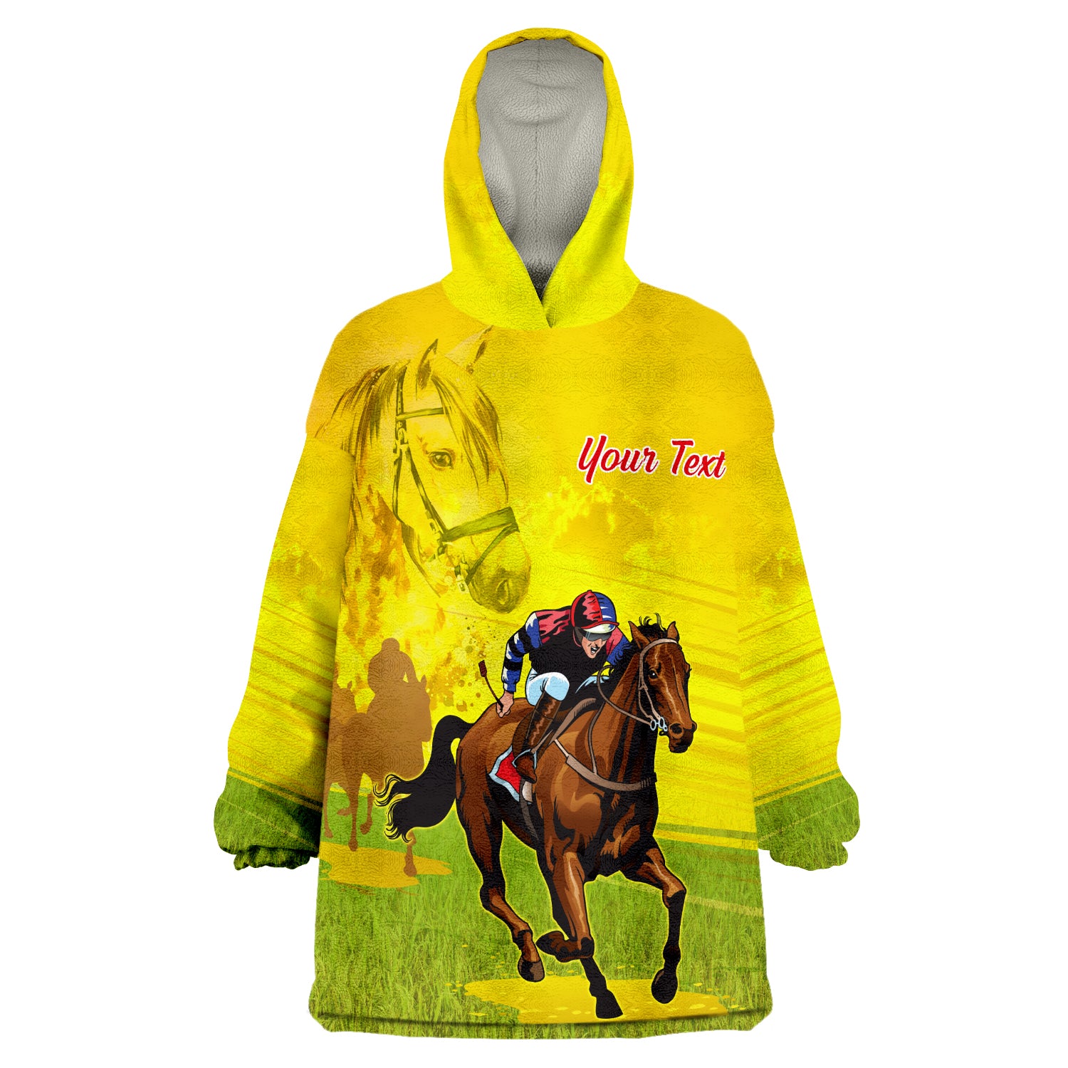 (Custom Personalised) Launceston Cup 2022 Australian Horse Lovers Wearable Blanket Hoodie - Vibe Hoodie Shop