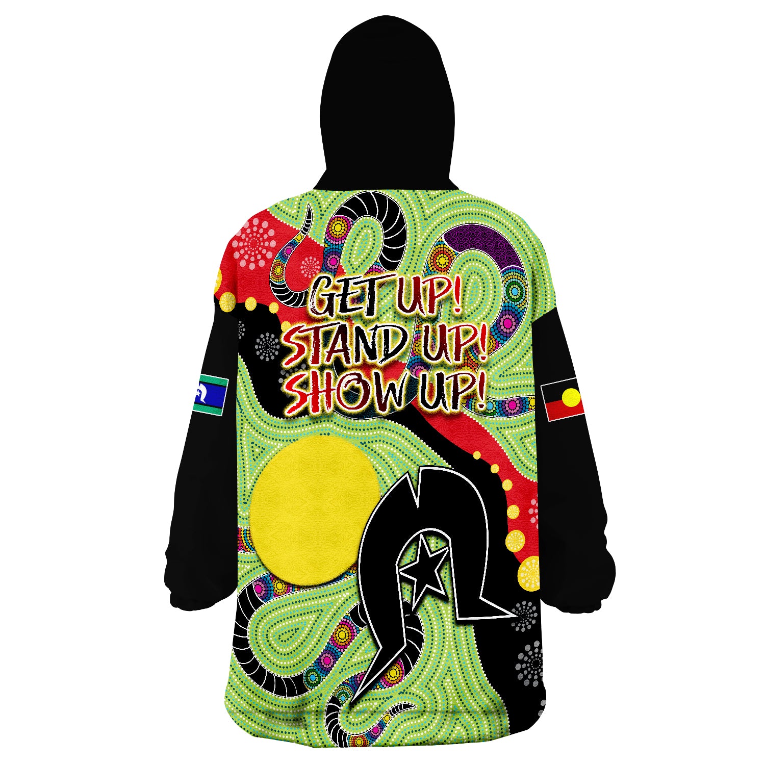 Aboriginal NAIDOC Week Stronger Together Unique Style Wearable Blanket Hoodie - Vibe Hoodie Shop