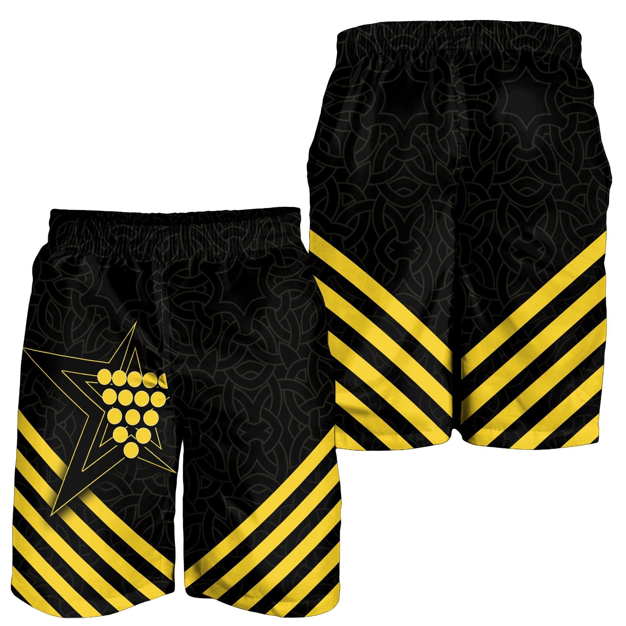 Cornwall Celtic Men's Shorts - Cornwall Star - Vibe Hoodie Shop