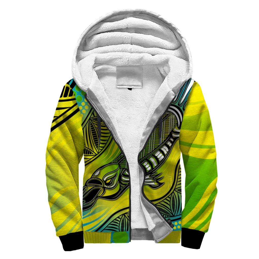 Sherpa Hoodie - Aboriginal Platypus - Vibe Hoodie Shop