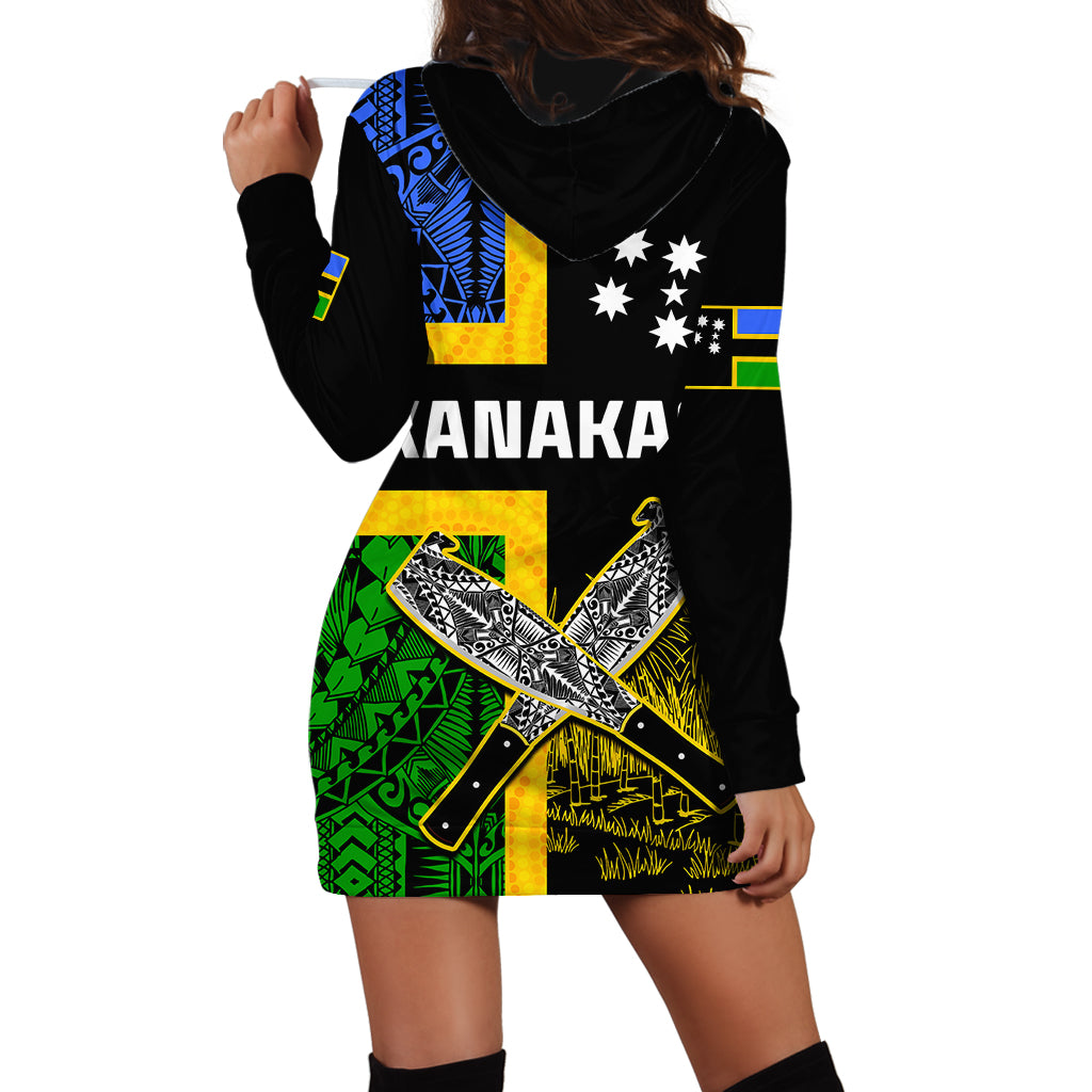 Australian South Sea Islanders Flag Style Hoodie Dress - Vibe Hoodie Shop