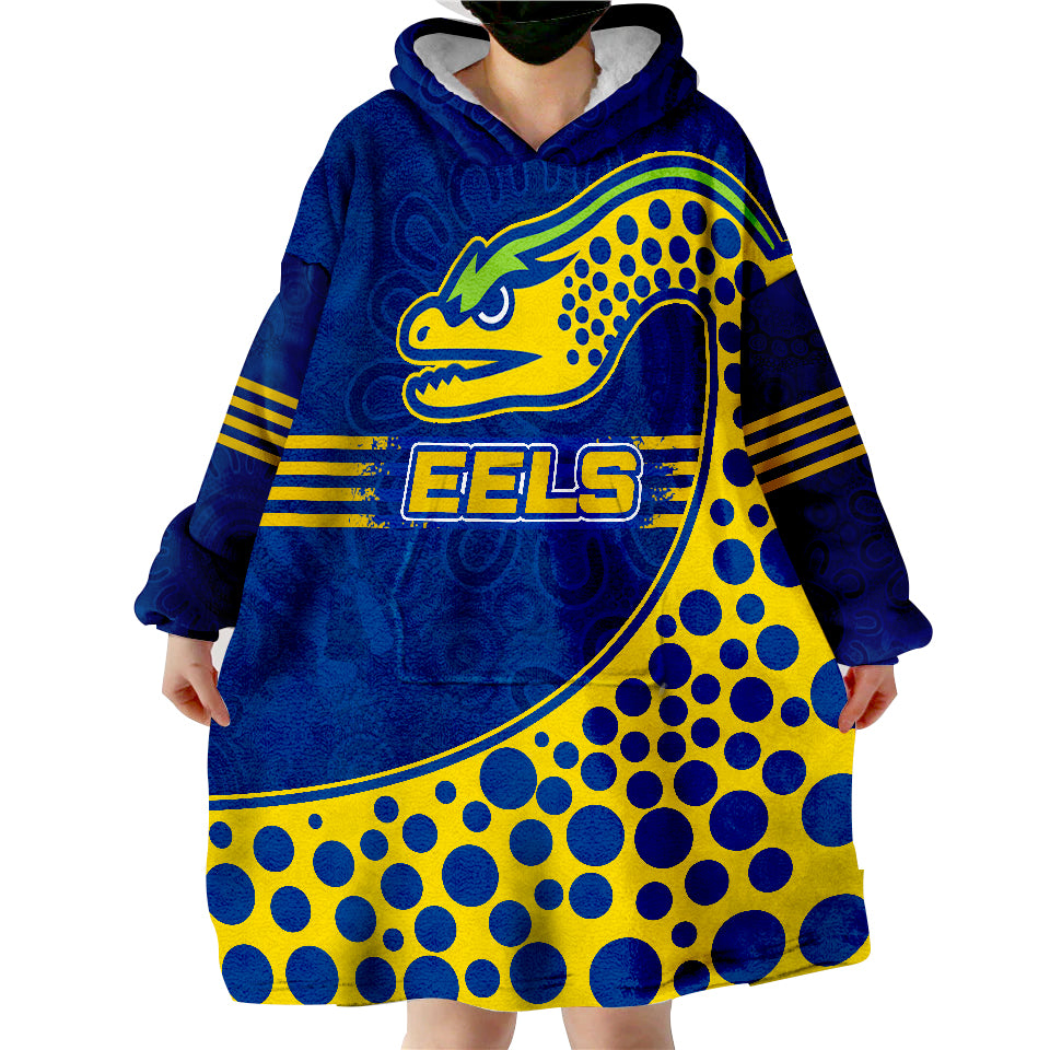 Eels Rugby Simple Vibe Wearable Blanket Hoodie - Vibe Hoodie Shop