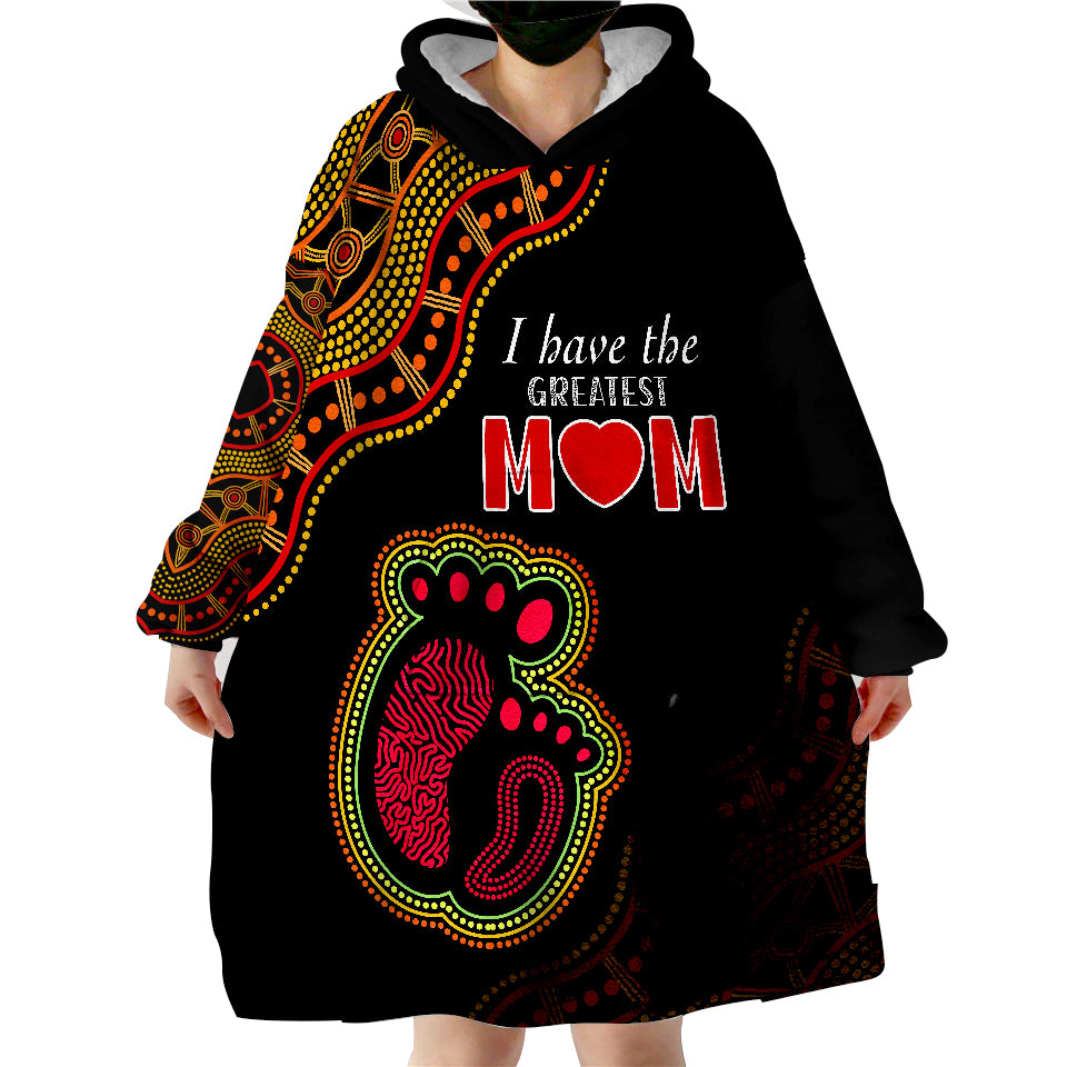 Australia Mother Day Aboriginal The Greatest MOM Wearable Blanket Hoodie - Vibe Hoodie Shop