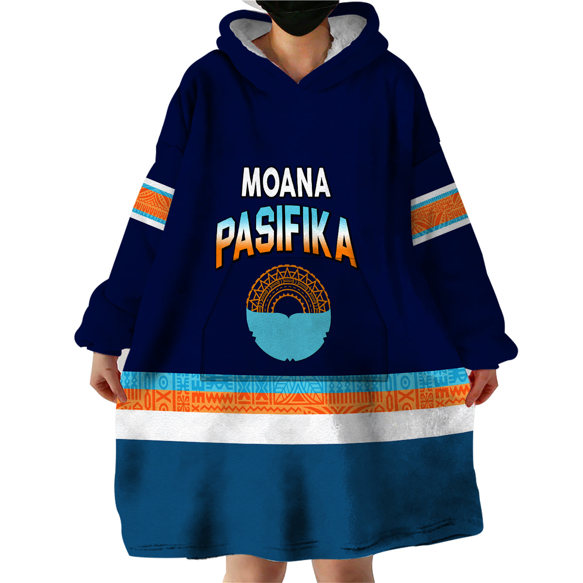 (Custom Personalised) Moana Pasifika Super Rugby Tapa Pacific Island Special Style Wearable Blanket Hoodie - Vibe Hoodie Shop