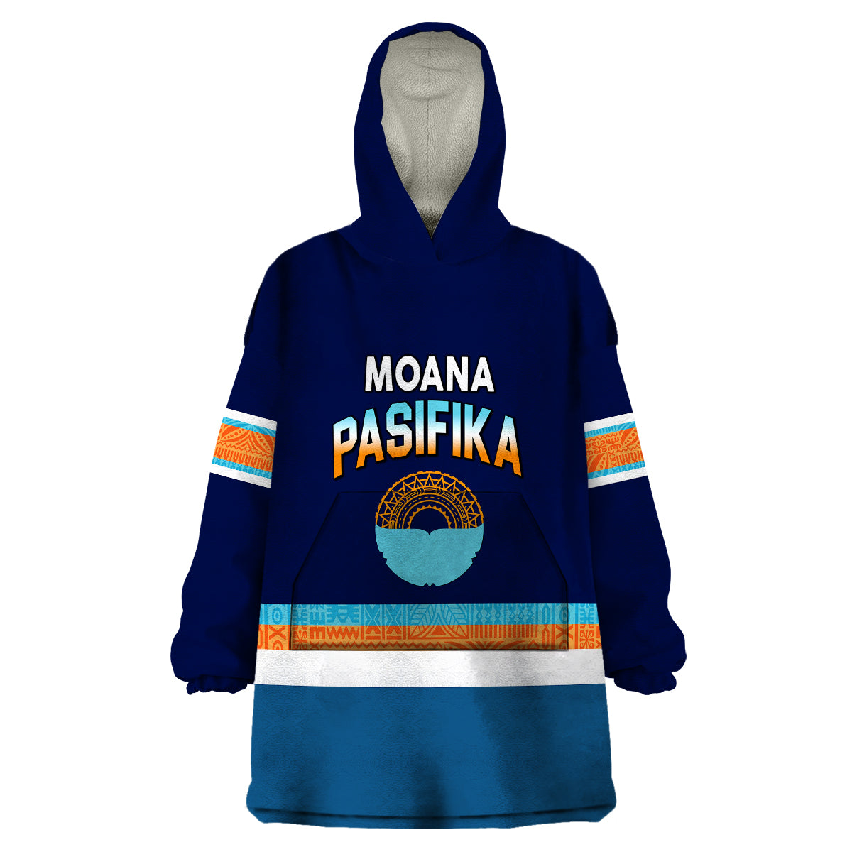 (Custom Personalised) Moana Pasifika Super Rugby Tapa Pacific Island Special Style Wearable Blanket Hoodie - Vibe Hoodie Shop