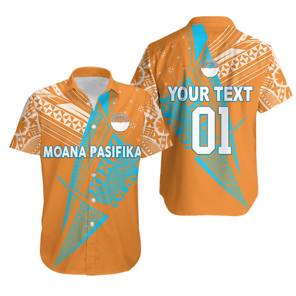 (Custom Personalised) Moana Pasifika Super Rugby Tapa Pacific Island Original - Orange Hawaiian Shirt - Vibe Hoodie Shop