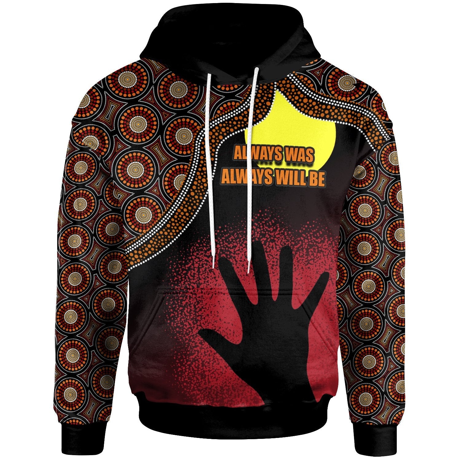 NAIDOC Hoodie, NAIDOC Week 2020 Always Was, Always Will Be With A Hand - Vibe Hoodie Shop