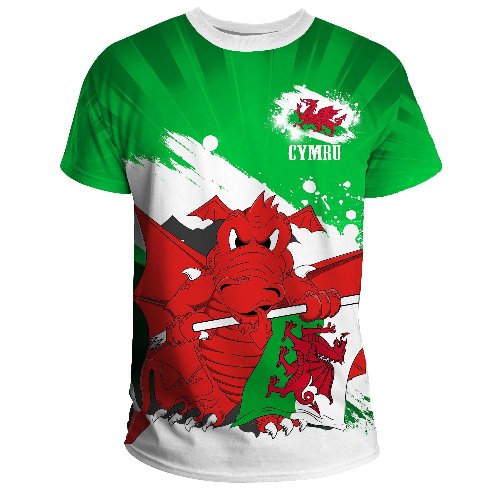 Wales T shirt Art Painting Style - Vibe Hoodie Shop