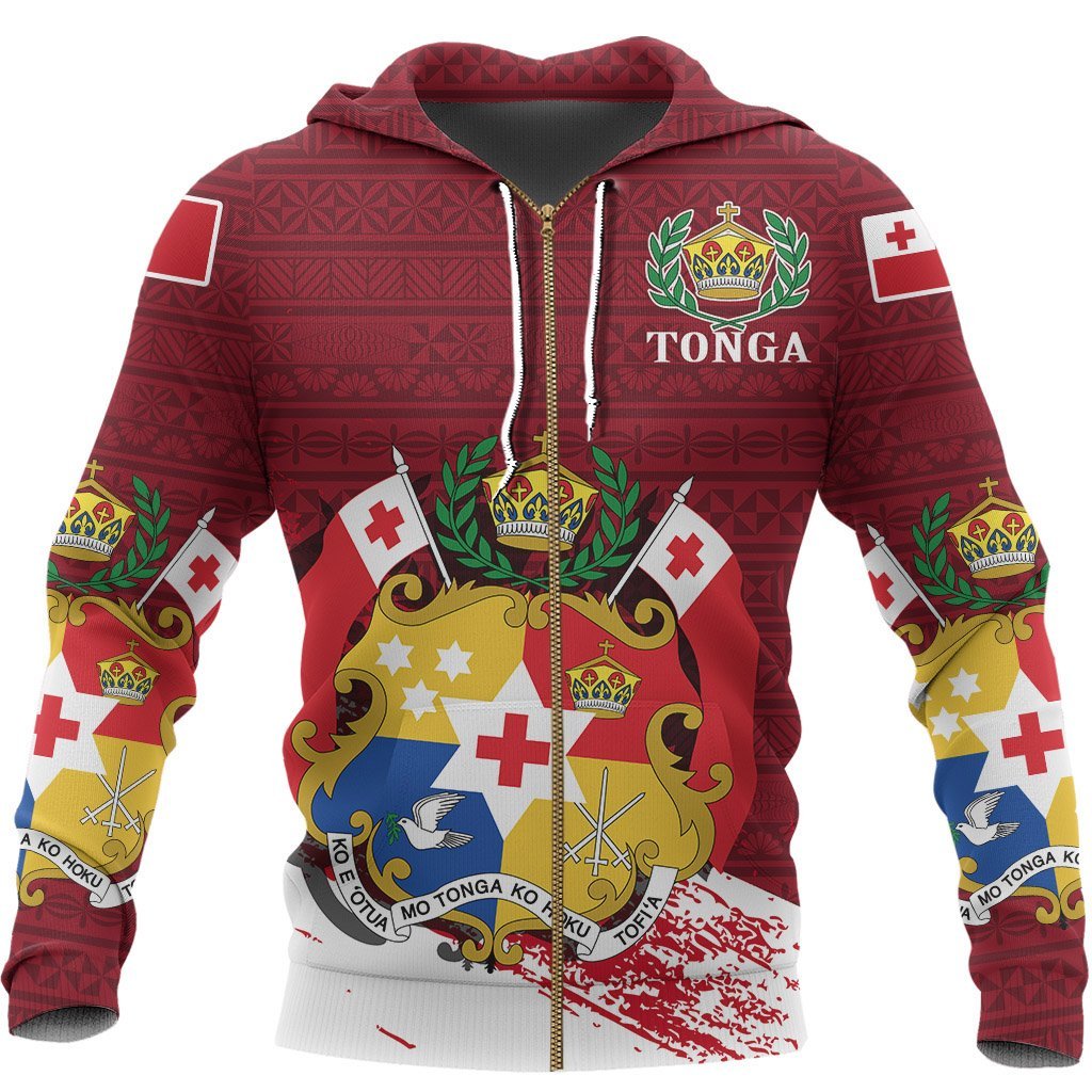 Pule'Anga Fakatu'I 'O Tonga Special Zipper Hoodie - Vibe Hoodie Shop