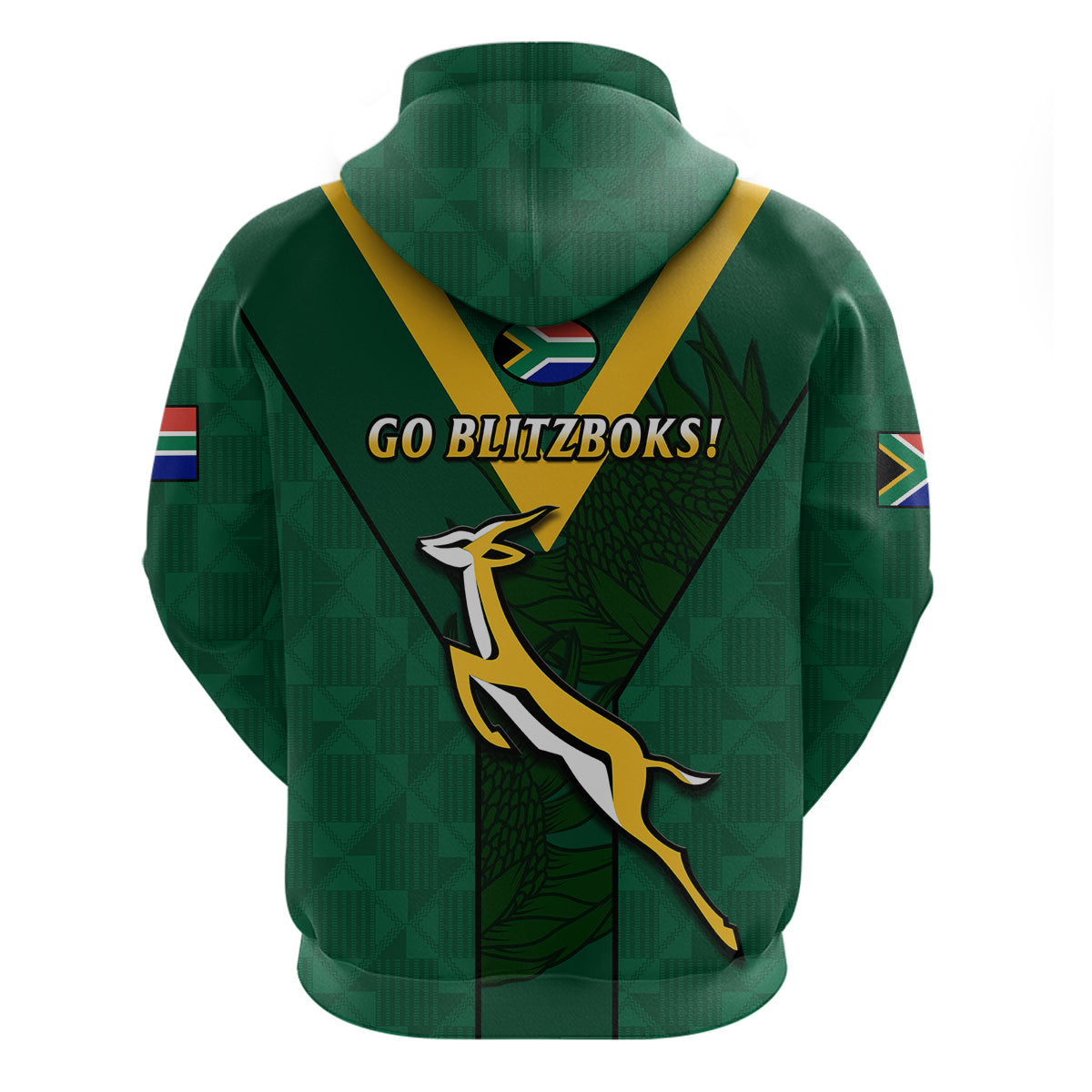 South Africa Rugby Go Blitzboks Sevens Hoodie - Vibe Hoodie Shop