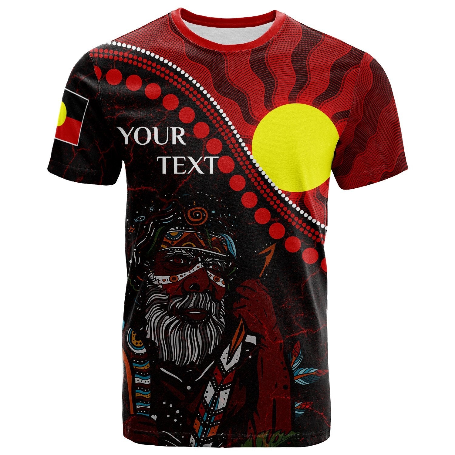 Custom Aboriginal T shirts - Indigenous People And Sun - Vibe Hoodie Shop