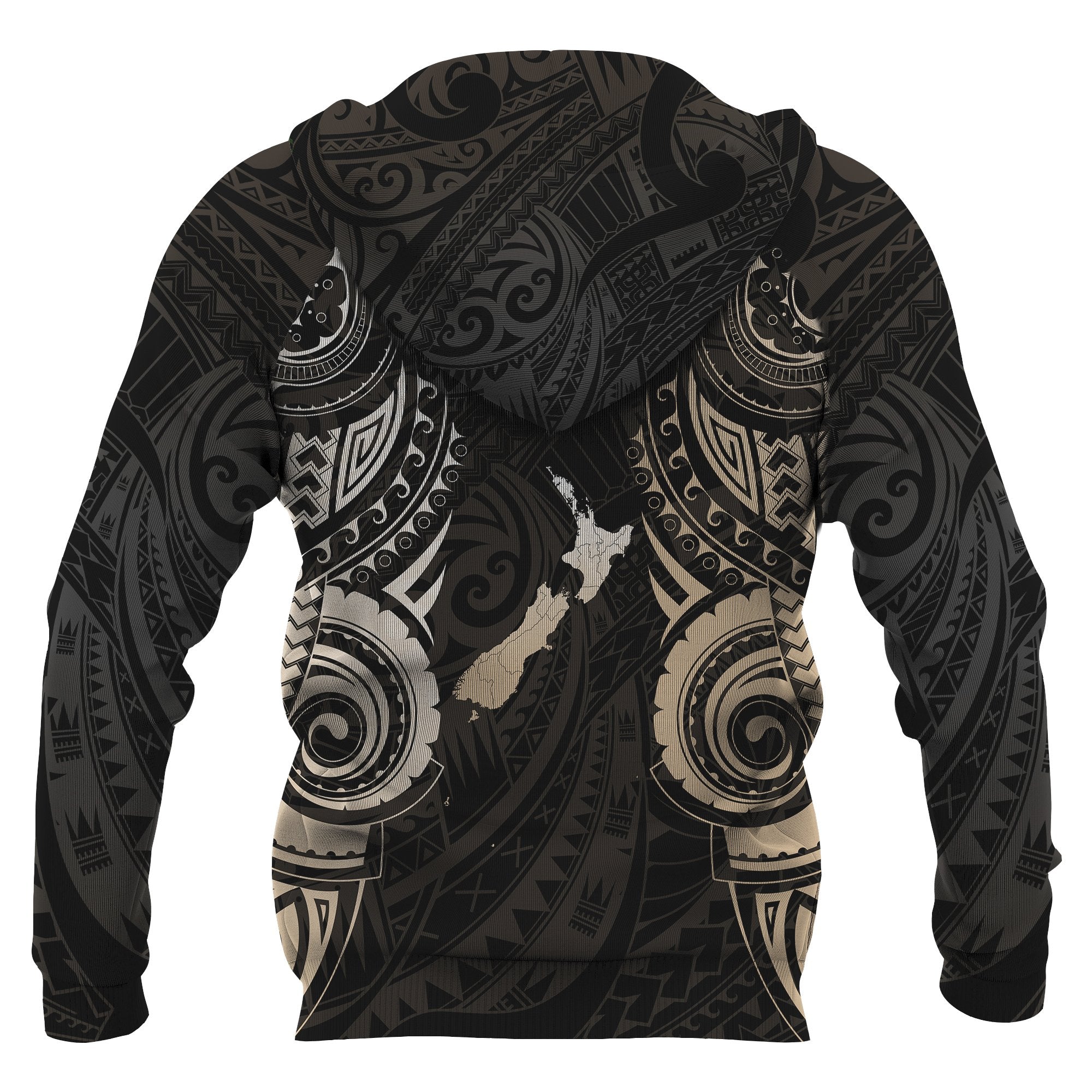 Maori Tattoo Hoodie, New Zealand Aotearoa Pullover Hoodie - Vibe Hoodie Shop