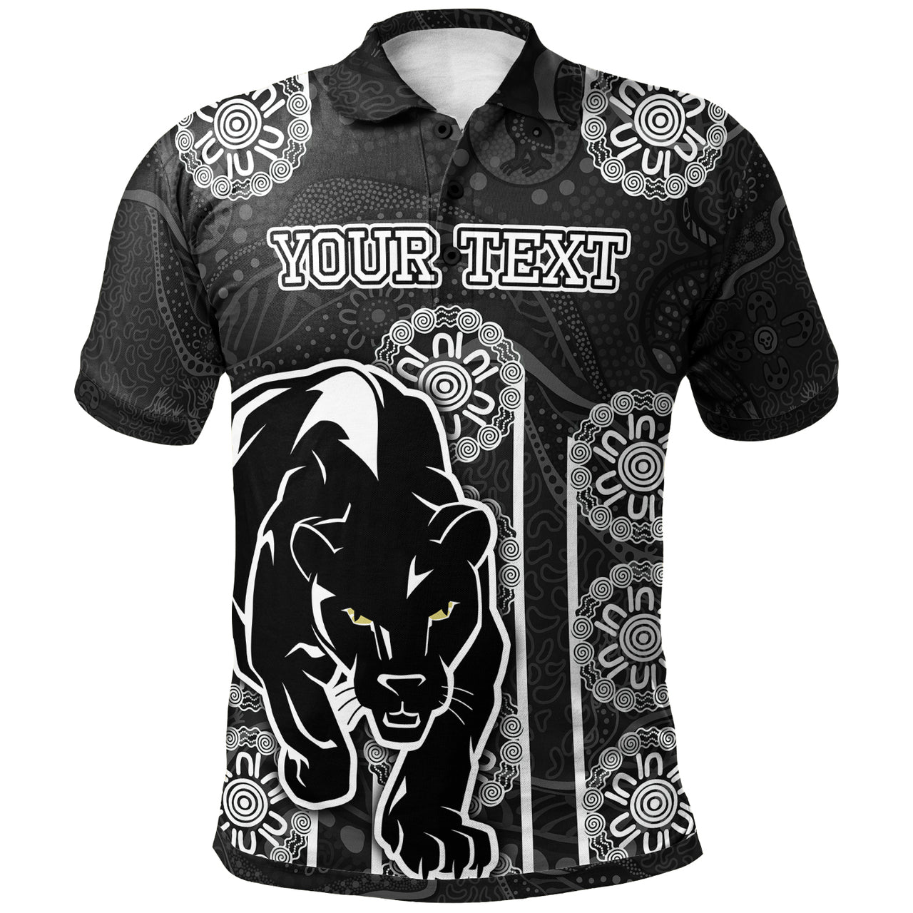 Panthers Polo Shirts - Custom Indigenous Panthers Polo Shirt RLT13 - Vibe Hoodie Shop