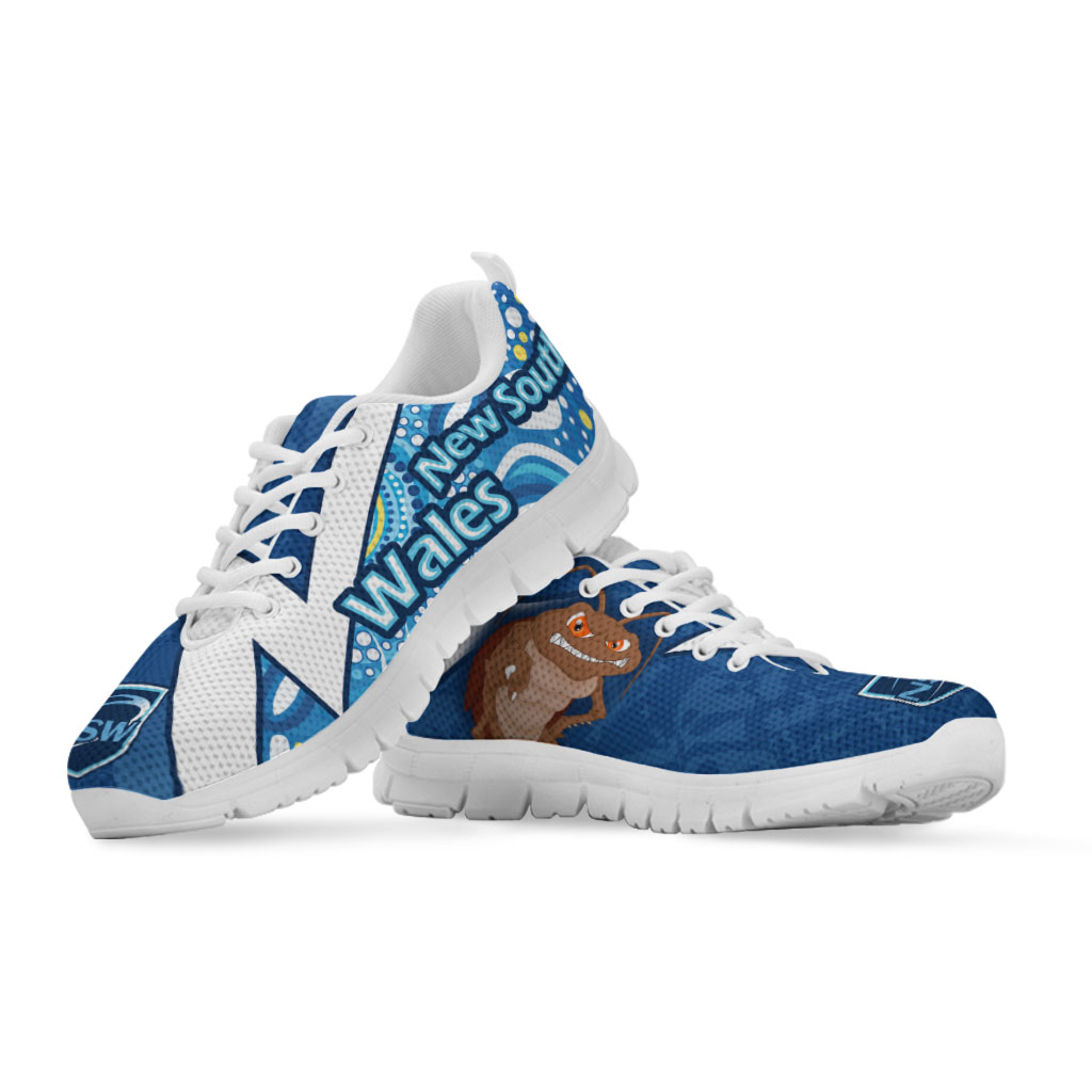 New South Wales Rugby League Team Sneakers - New South Wales Blues Sport State Of Origin Sneakers - Vibe Hoodie Shop