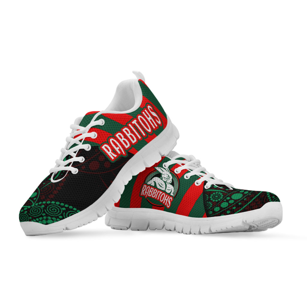 Rabbitohs Rugby Sneakers - Rabbitohs Super Style Sneakers - Vibe Hoodie Shop