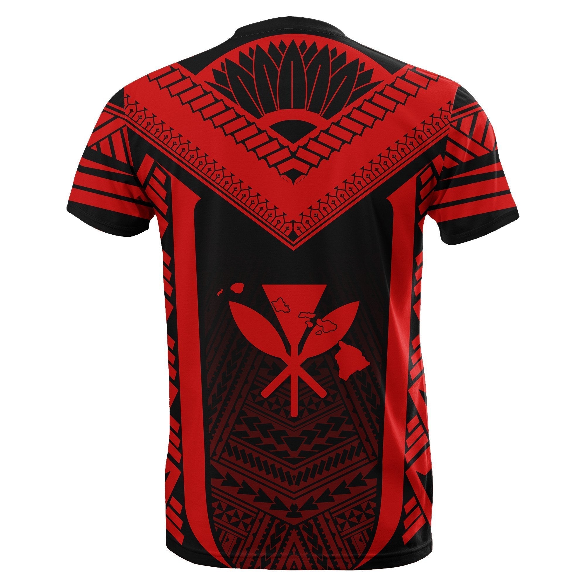Hawaii Kanaka Polynesian T shirt Active Red - Vibe Hoodie Shop