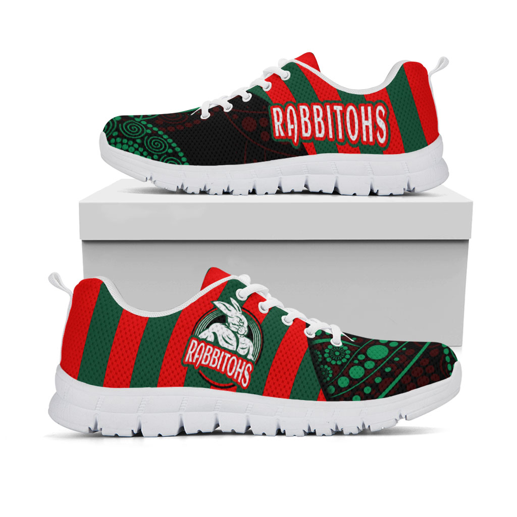 Rabbitohs Rugby Sneakers - Rabbitohs Super Style Sneakers - Vibe Hoodie Shop