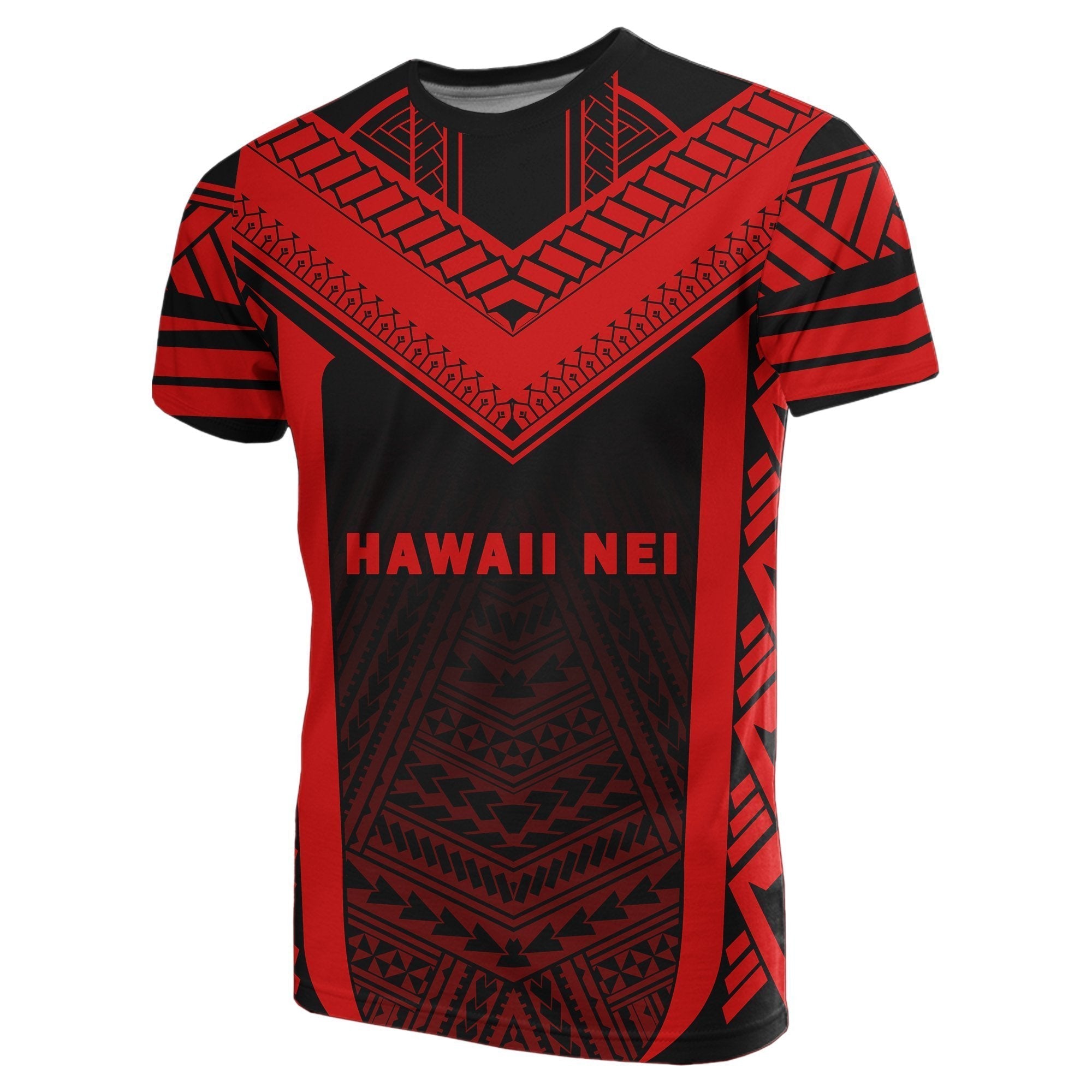 Hawaii Kanaka Polynesian T shirt Active Red - Vibe Hoodie Shop