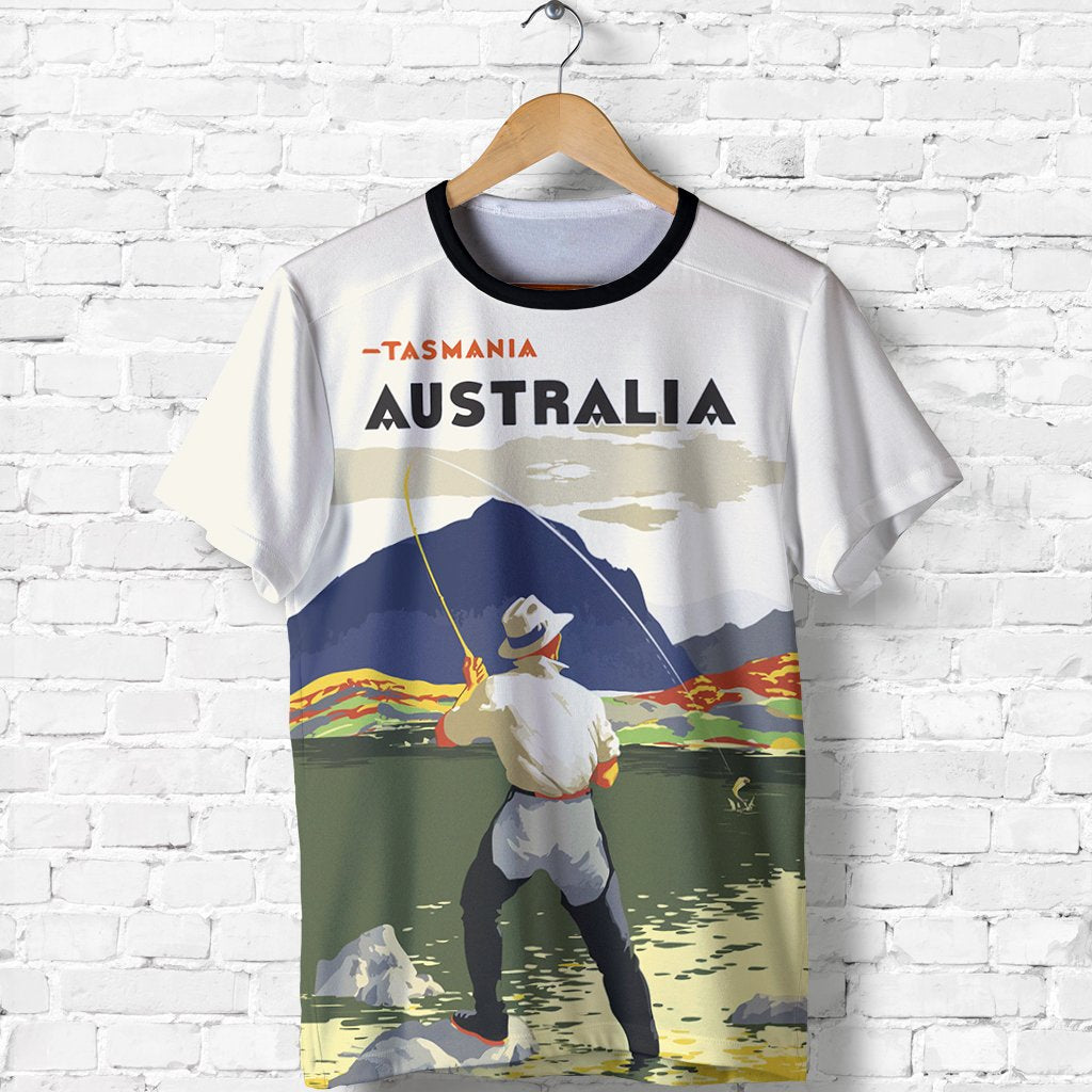 Australia T shirt - Tasmania T shirt Fishing - Unisex - Vibe Hoodie Shop