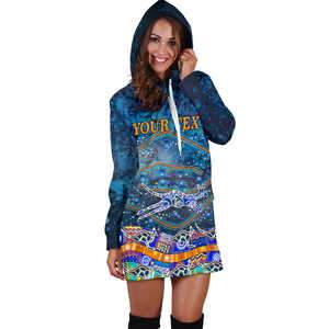 (Custom text) Hoodie Dresses - Kangaroo Dreaming - Vibe Hoodie Shop