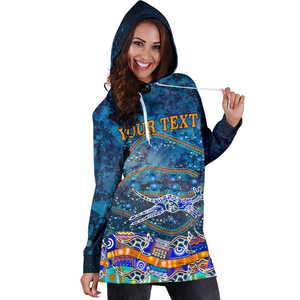 (Custom text) Hoodie Dresses - Kangaroo Dreaming - Vibe Hoodie Shop