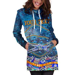 (Custom text) Hoodie Dresses - Kangaroo Dreaming - Vibe Hoodie Shop