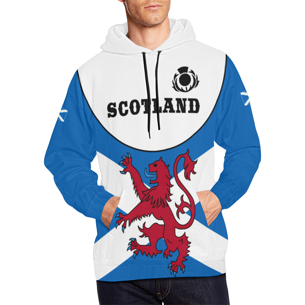 Scotland Hoodie Lion Thistle - Football Style - Vibe Hoodie Shop