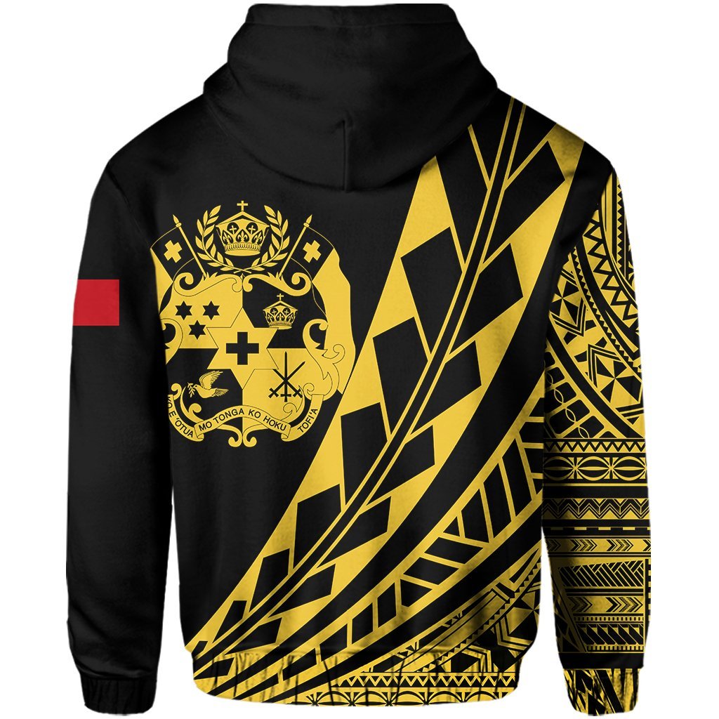 Tonga Zip Hoodie - Nesian Royal Yellow - Vibe Hoodie Shop