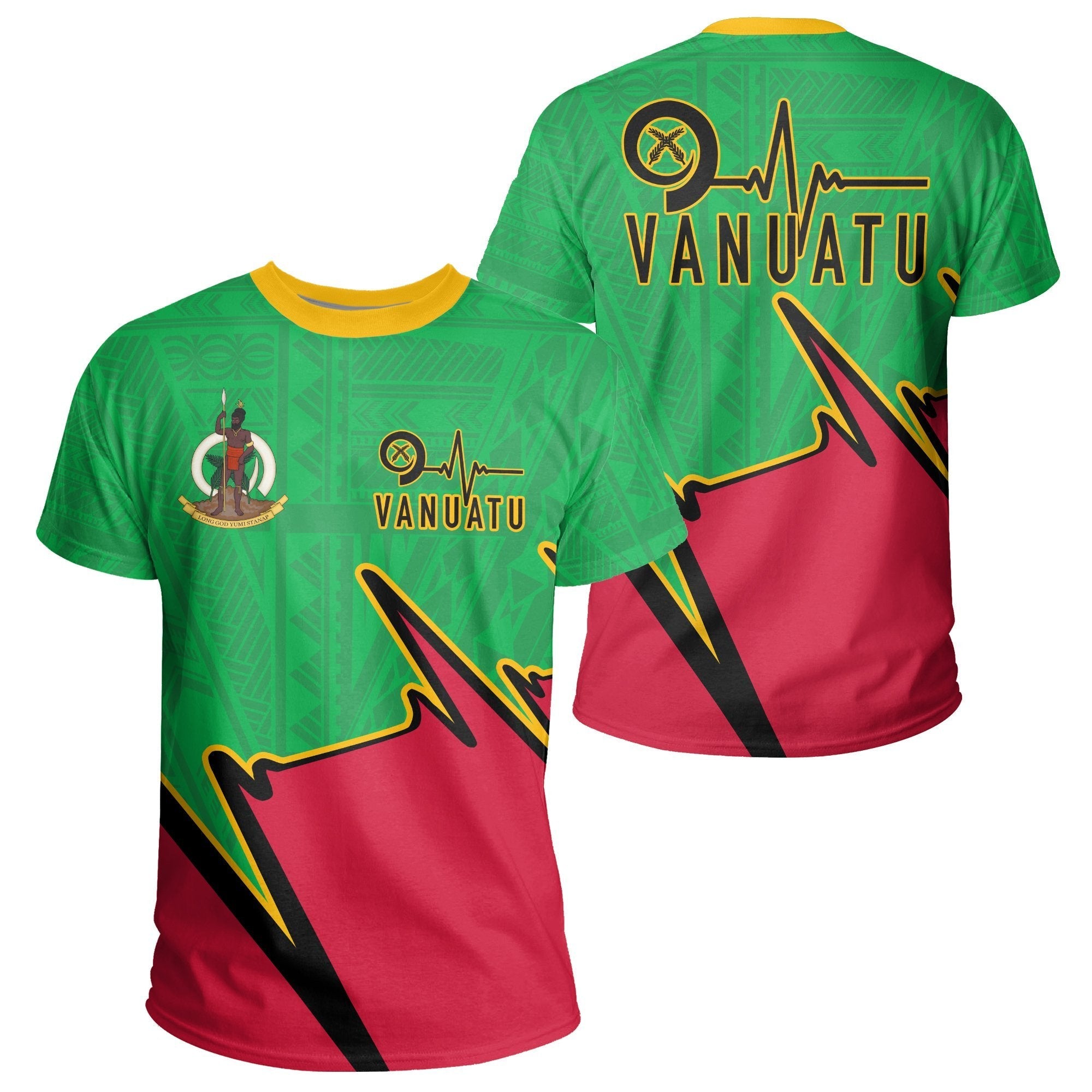 Vanuatu T shirt - Vanuatu In My Heartbeat - Vibe Hoodie Shop