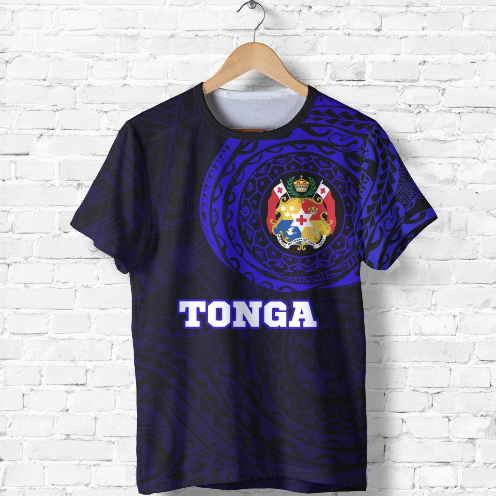 Tonga In My Heart Tattoo Style Special T shirt Blue - Vibe Hoodie Shop