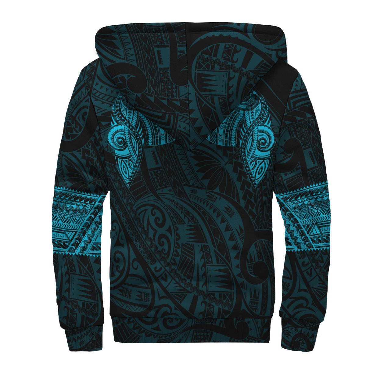 Maori Hoodie, New Zealand Tattoo All Over Print Sherpa Hoodie - Vibe Hoodie Shop