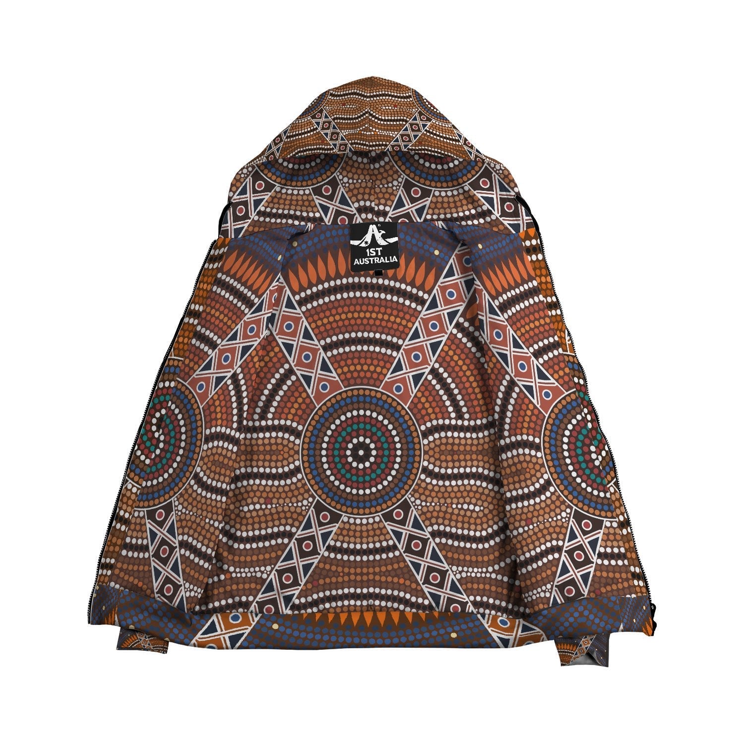 Aboriginal Hoodie, Circle Dot Painting Pullover - 01 - Vibe Hoodie Shop