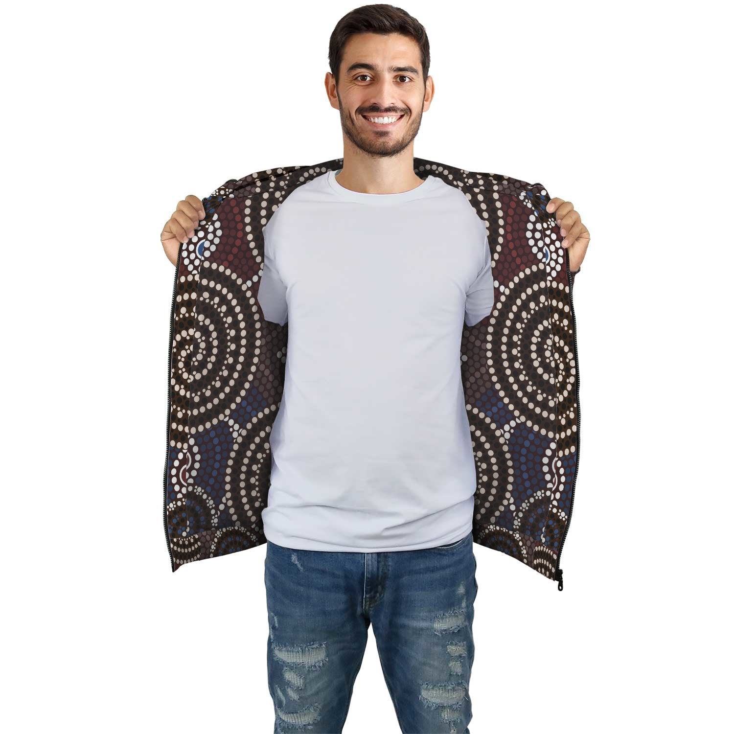 Aboriginal Hoodie, Circle Dot Painting Pullover - Vibe Hoodie Shop