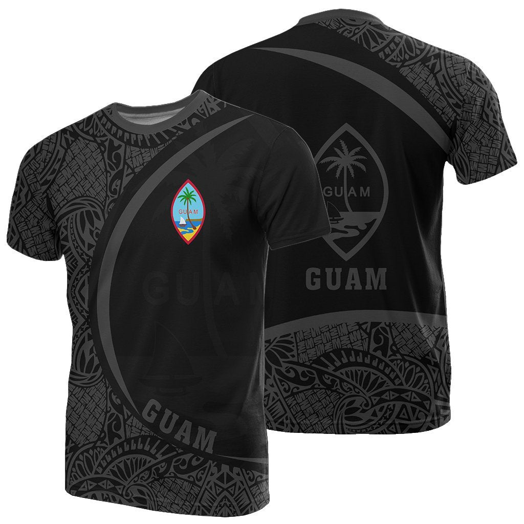 Guam Micronesia T shirt Gray - Round Style - Vibe Hoodie Shop