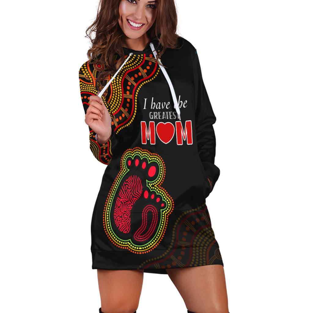 Australia Mother Day Aboriginal Hoodie Dress The Greatest MOM - Vibe Hoodie Shop